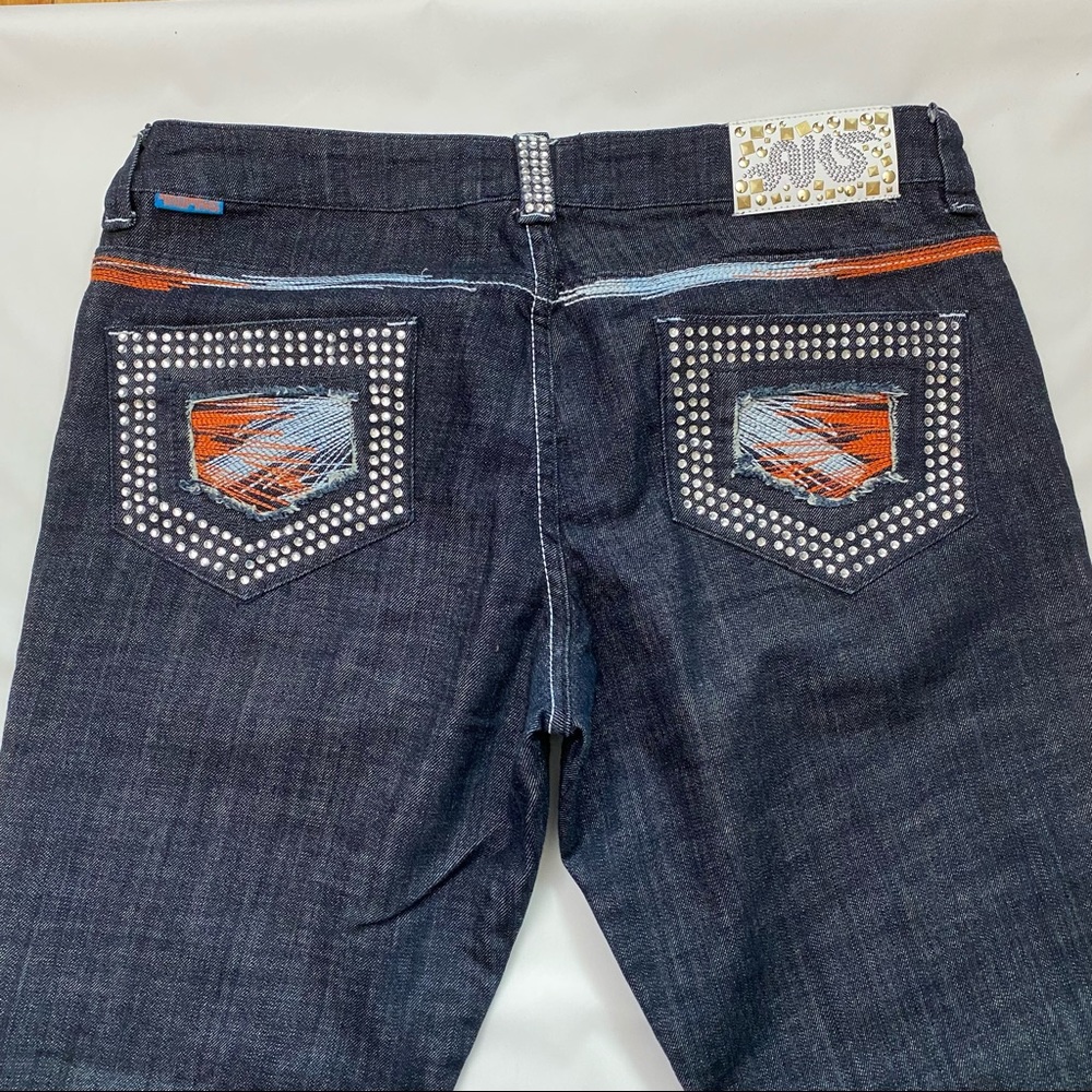 HOST PICK Akademiks Jeans Embroidered and Jewelled Size 36